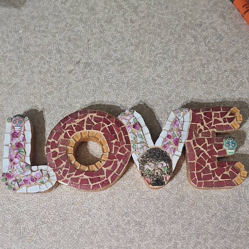 Mosaic LOVE Decorative Wall Art